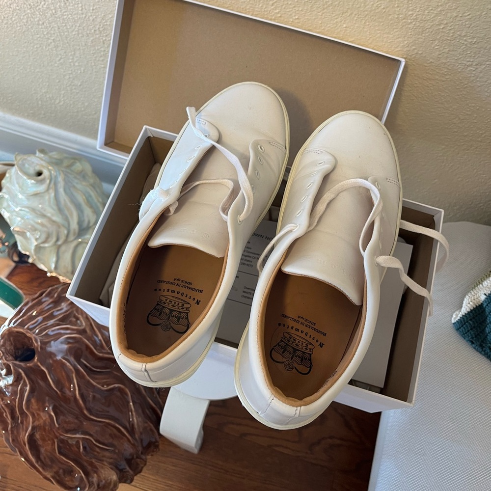 Crown Northampton Sneakers Overstone Derby - All White